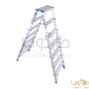 خرید نردبان 7 پله دو طرفه آلومینیوم مدرن