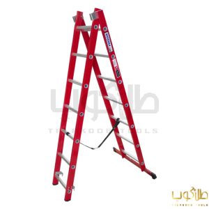 خرید نردبان مخابراتی 4 متری دو تکه 15پله آلومینیوم پرشین