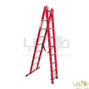 خرید نردبان مخابراتی 5 متری دو تکه 19 پله آلومینیوم پرشین