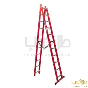خرید نردبان مخابراتی 6 متری دو تکه 23 پله آلومینیوم پرشین