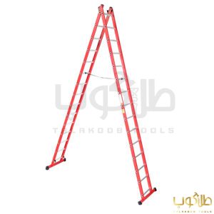 خرید نردبان مخابراتی 8 متری دو تکه 30 پله آلومینیوم پرشین